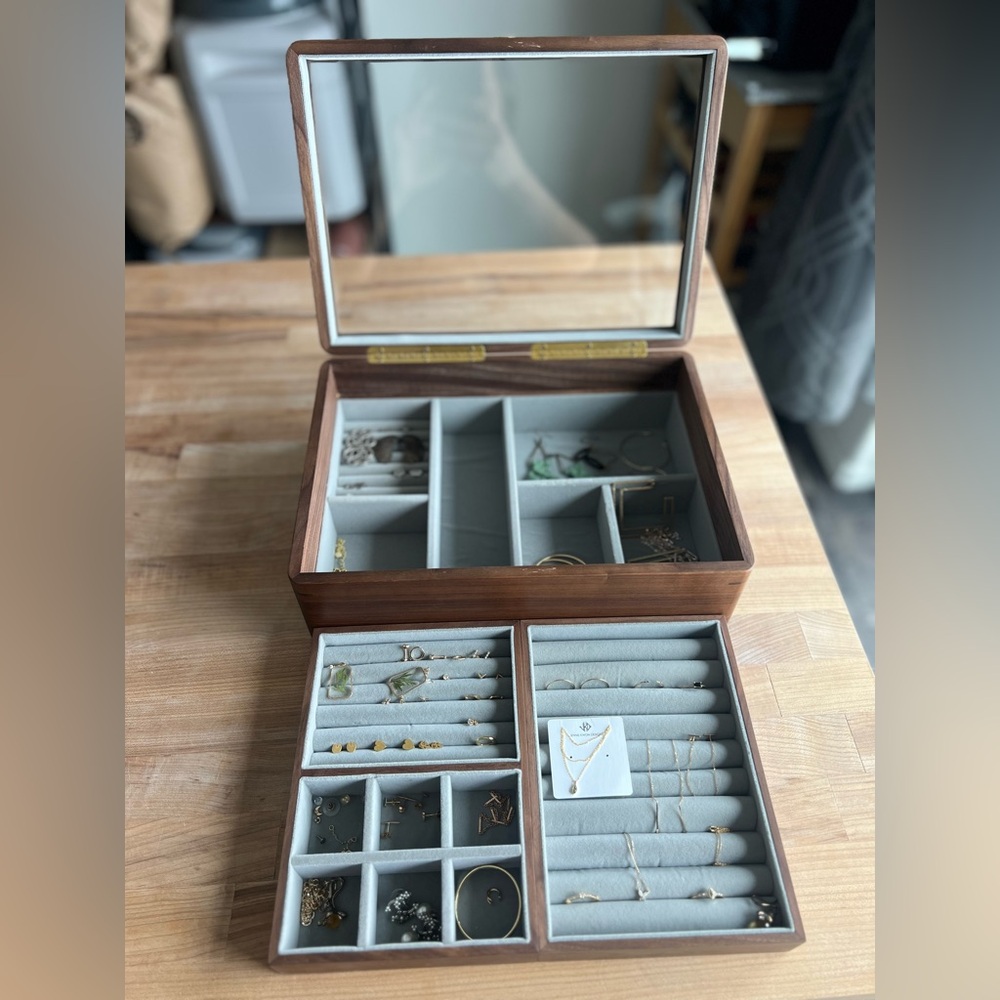 SOLD - Wooden Jewelry box from Australia